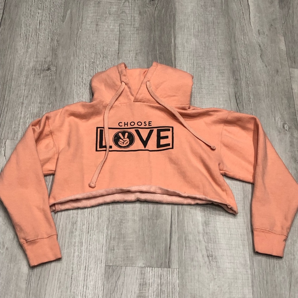 5/$25 - Choose Love Cropped Sweatshirt